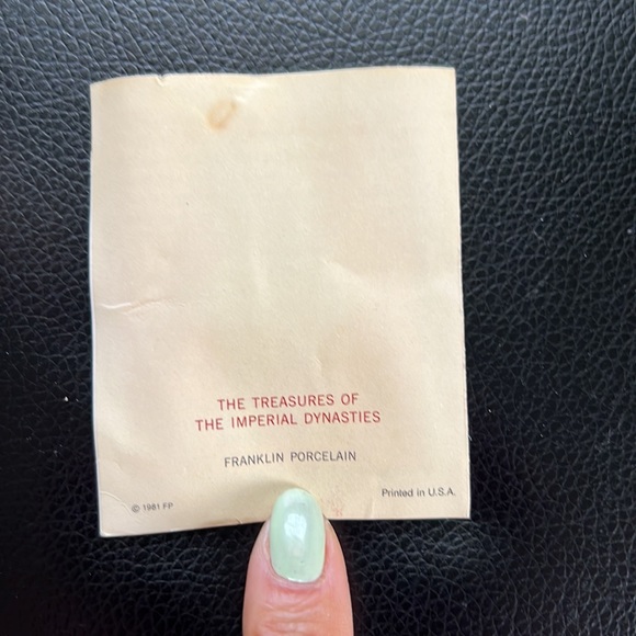 Mini Franklin Mint 1980 FP Treasures of the Imperial Dynasties Vase Cream Rider - Picture 7 of 9